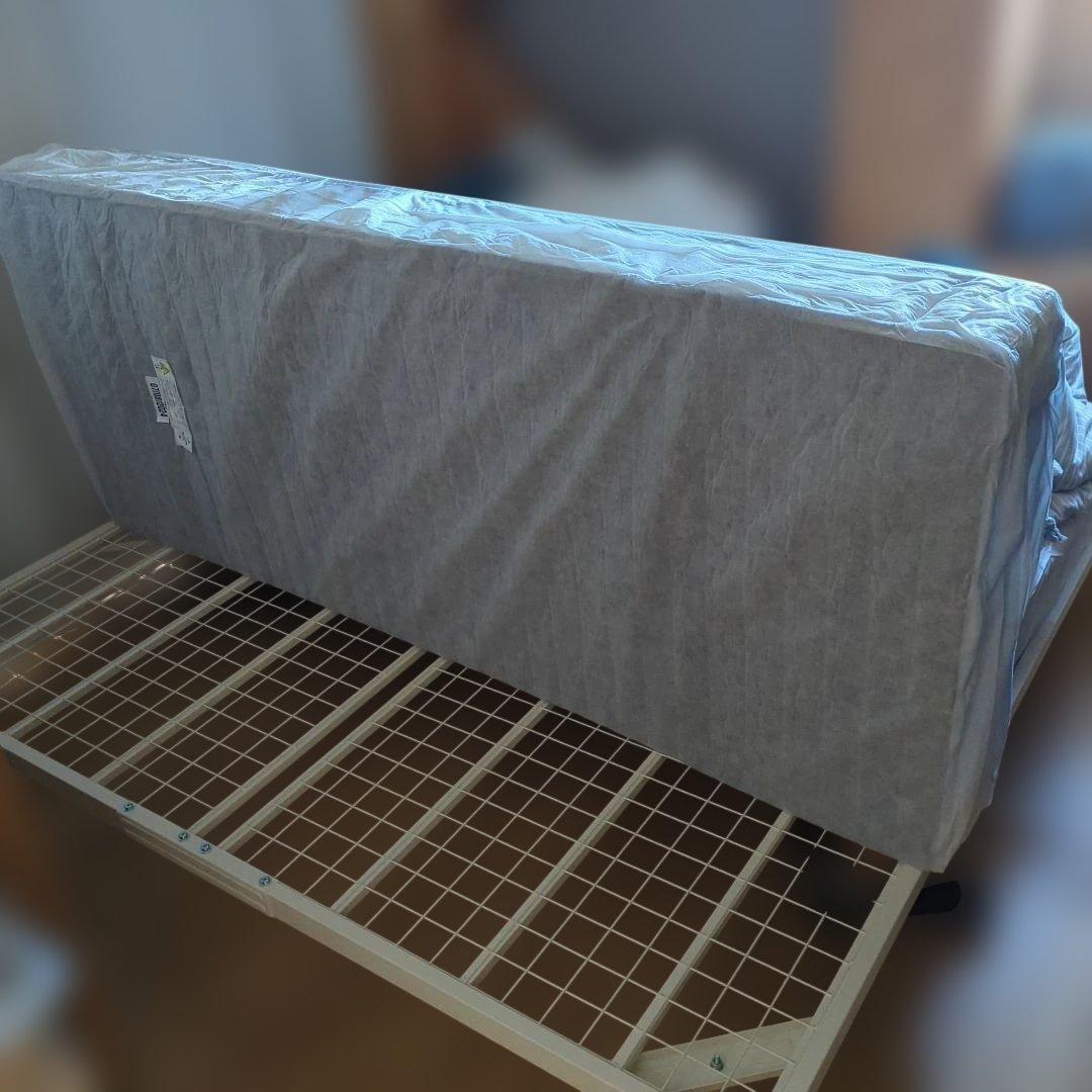 【送料込】 無印良品 ベッド 脚付マットレス 高密度ポケットコイル スモール