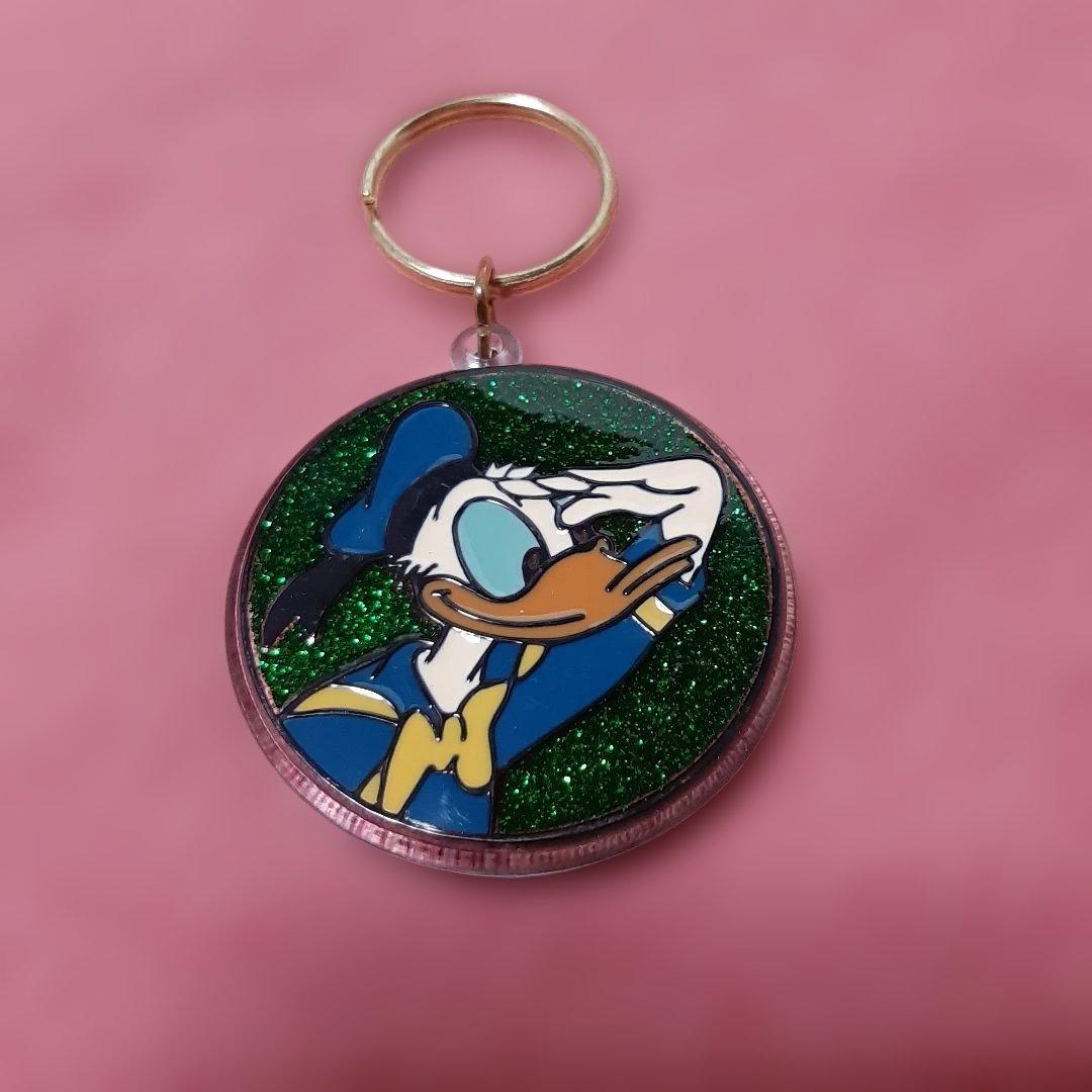 未使用6個ヴィンテージDisney◆ミッキー・ミニー・ドナルドダックキーホルダー