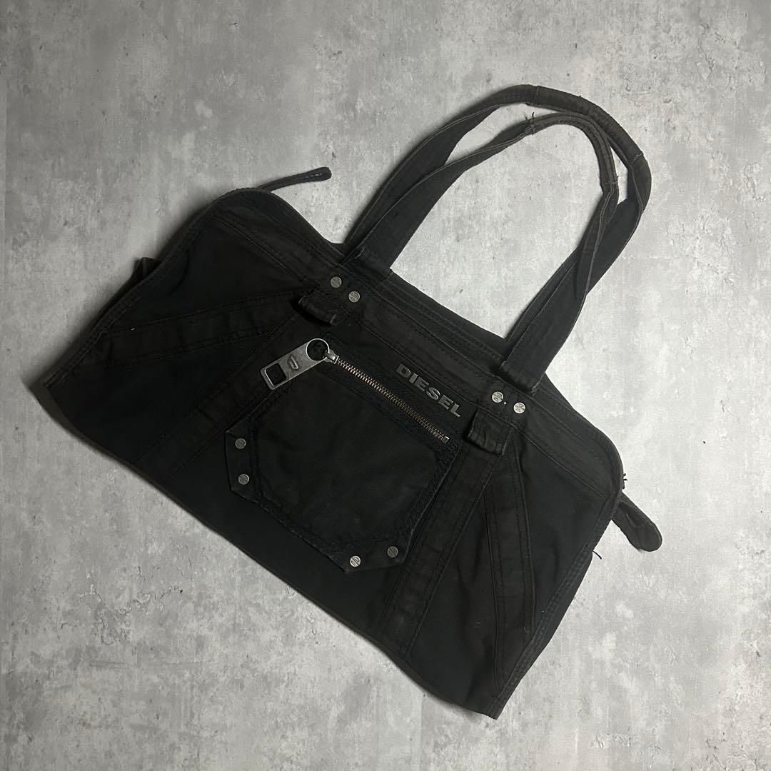 DIESEL archive metal logo ショルダーバッグ Y2K