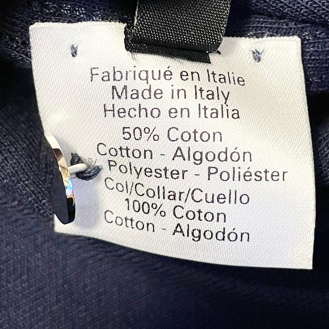 【試着のみ】エルメス セリエボタン ポロシャツ ネイビー オレンジ Mサイズ