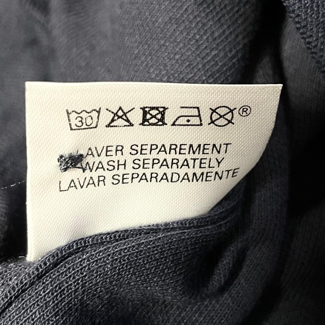 【試着のみ】エルメス セリエボタン ポロシャツ ネイビー オレンジ Mサイズ