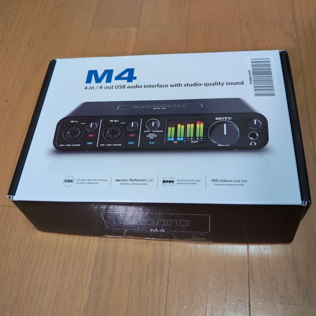 MOTU M4 本体 USBケーブル付 (オーディオインターフェース) 中古