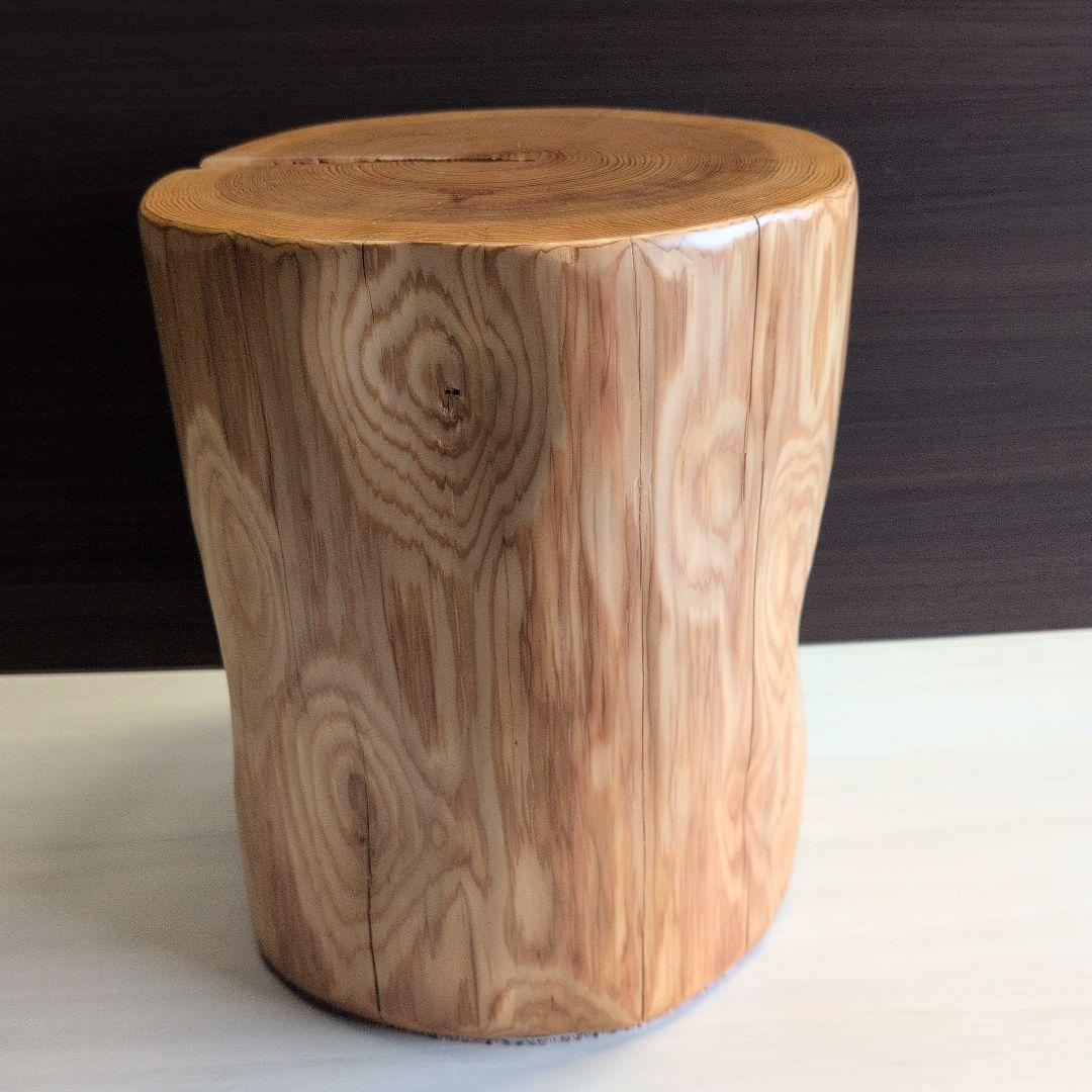 丸太 椅子 木製 杉 スツール ハンドメイド
