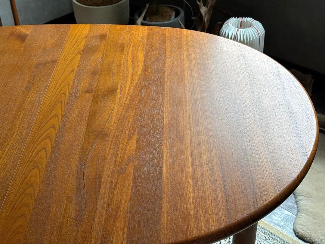 希少　北欧　エクステンションテーブル　伸長テーブル　チーク材　ビンテージ　IGZ