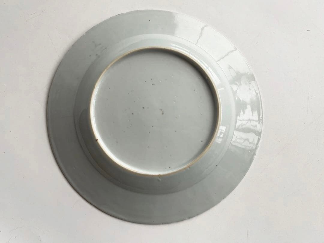 骨董 アンティーク 青花 染付 中国古陶磁 中国骨董 染付皿 花文様皿