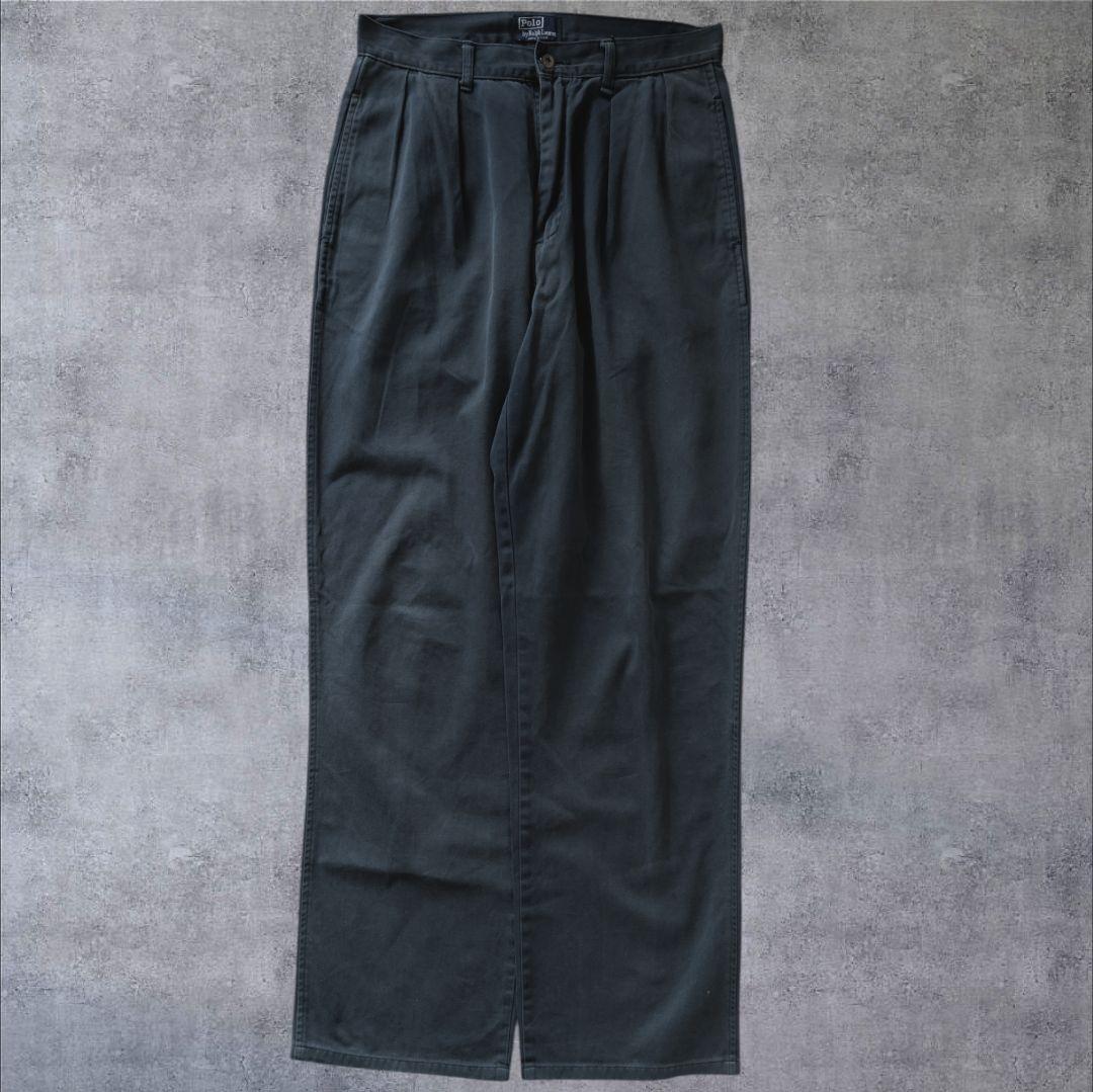 90s USA製 初期タグ ラルフローレン ポロチノ 2タック 30 - メルカリ