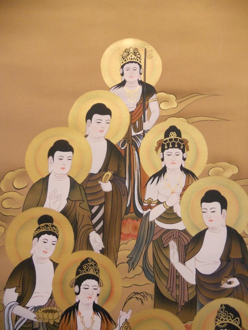 掛け軸 十三佛 福田素仙 絹本 希少 軸装 掛軸 美品 です。