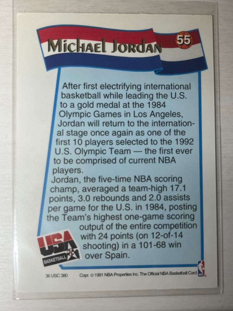 ☆マイケル・ジョーダン☆初代USAドリームチーム・トレカ