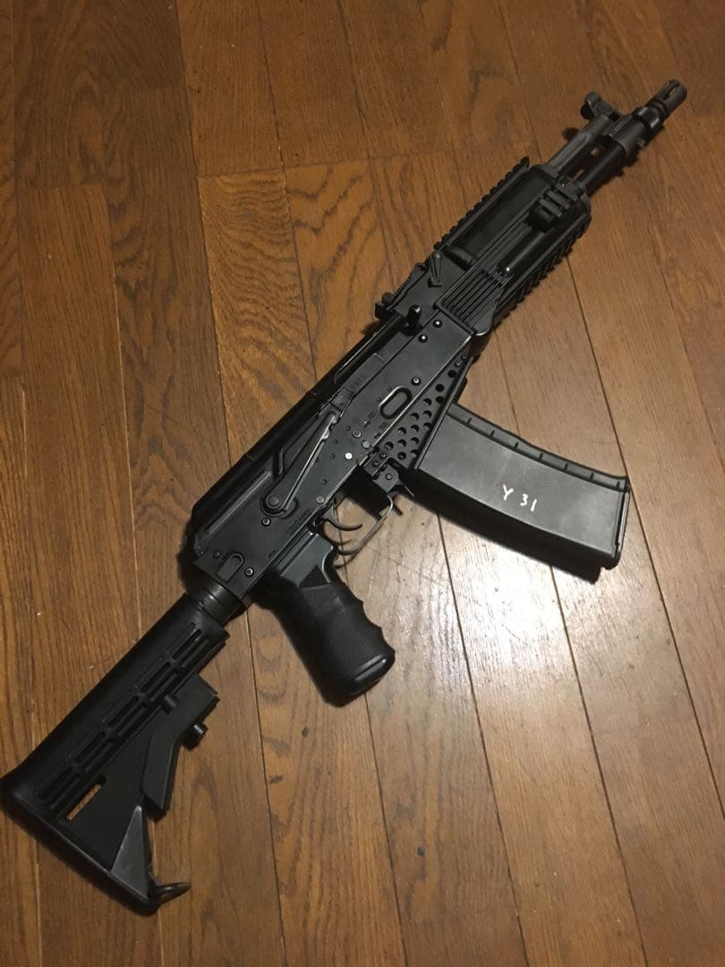 東京マルイ次世代電動ガン　AK102 外装カスタム　ダメージ加工