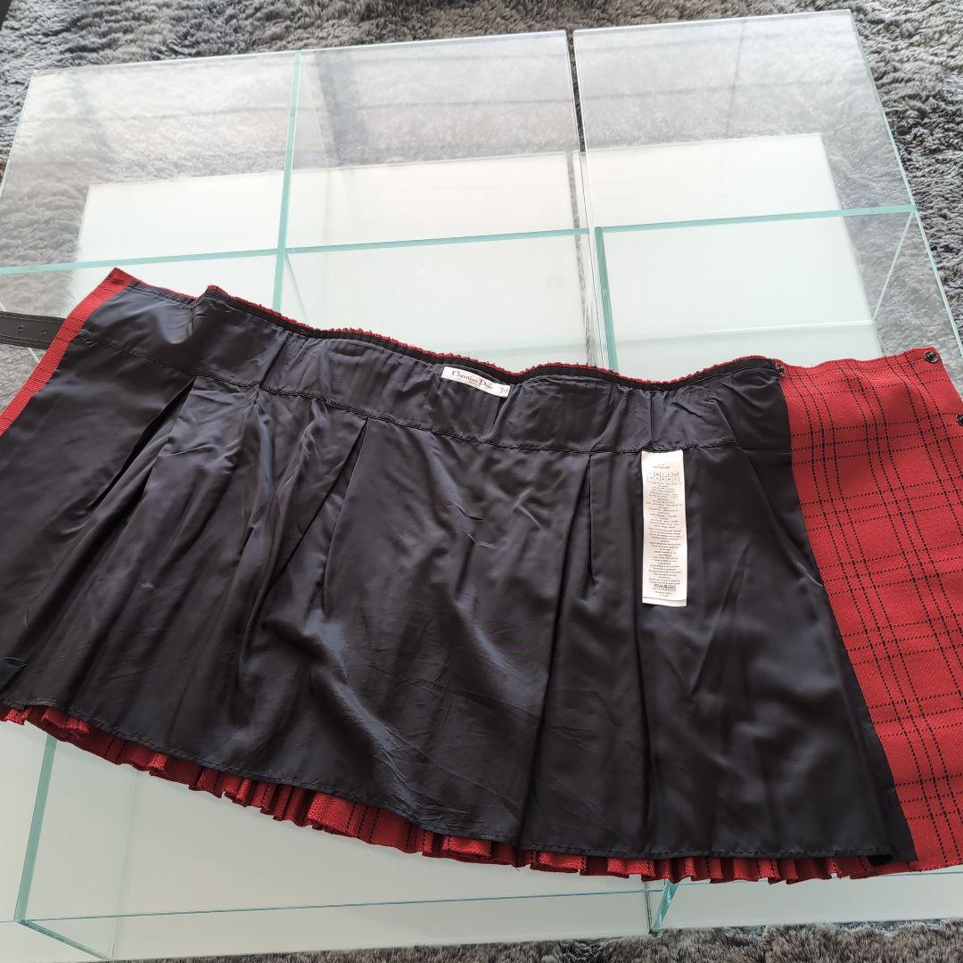 Christian Dior 赤いプリーツスカート　美品　サイズ36