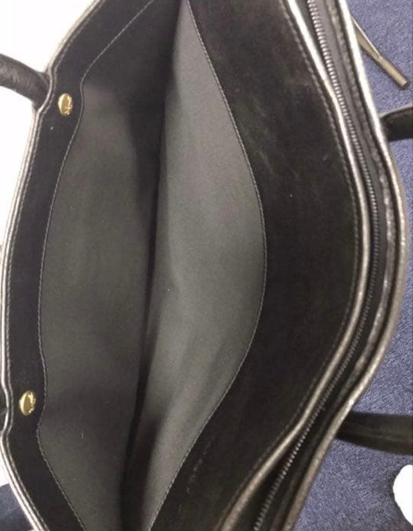 美品　イルビゾンテ　レザー ブリーフトート バッグ ブラック イタリア製