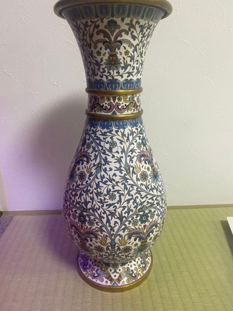 中国　七宝　景泰藍　文革時代　中国骨董品　中国古美術