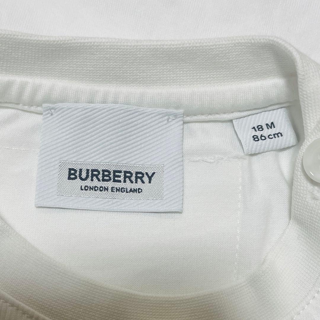 極美品 現行品 BURBERRY 白タグ テディベア刺繍 36.