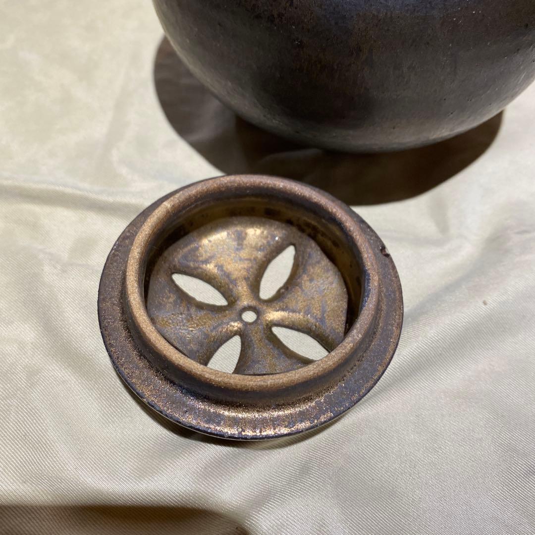 香炉 金箔 唐金 落款刻印あり - メルカリ