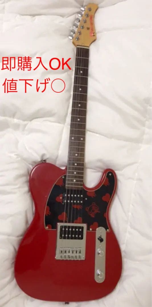 グル〜ミ〜 グルーミー グリズリズム ギター レッド 一部付属品有