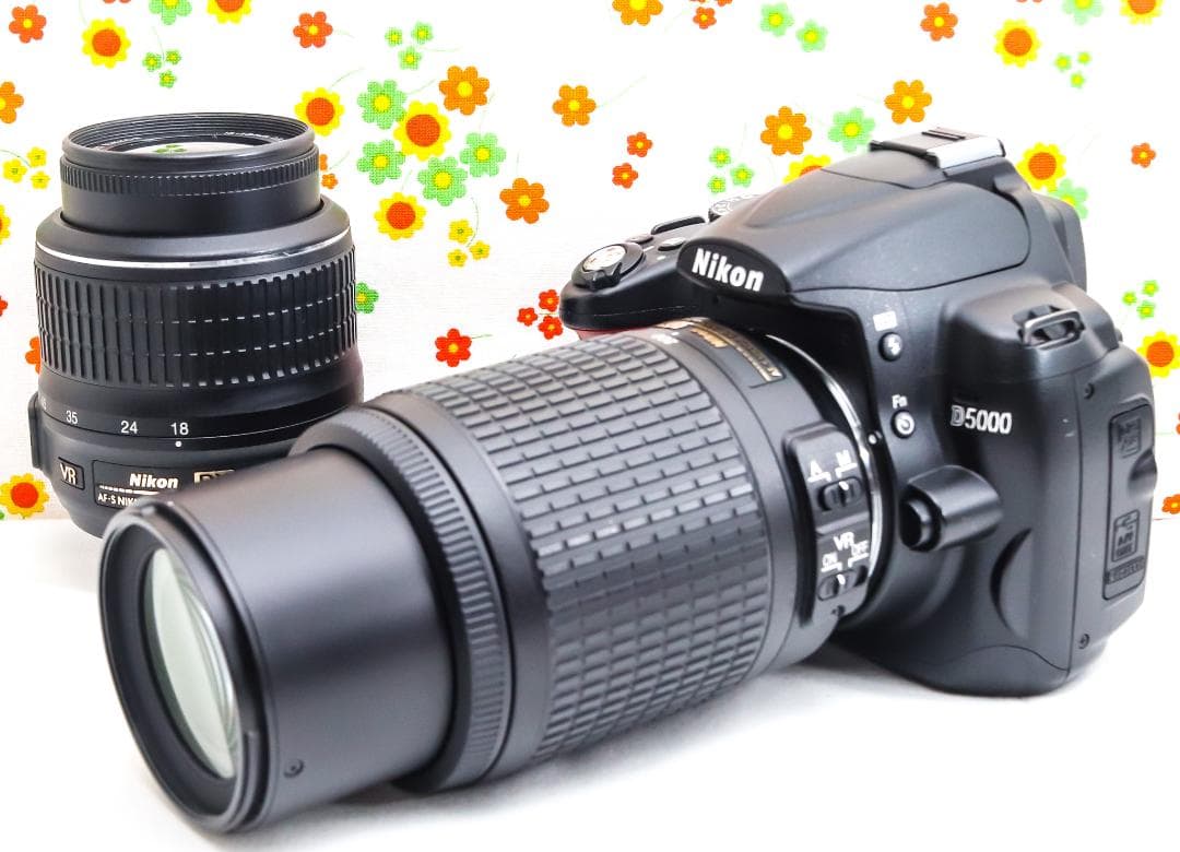 ニコン Nikon D5000☆ダブルレンズ♪☆スマホに転送！☆初心者の方に