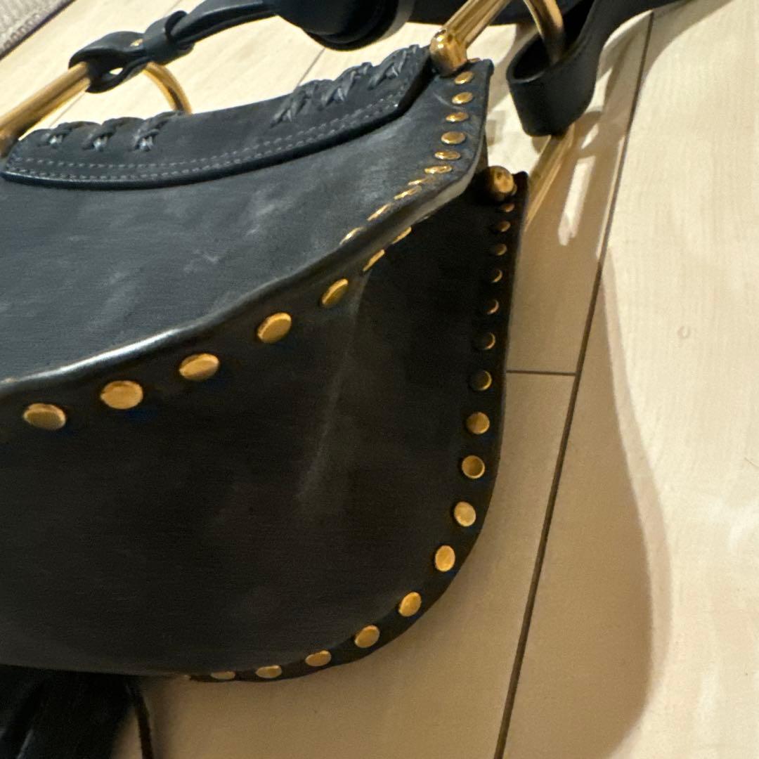 Chloe クロエ　hadson ハドソン スエード ショルダーバッグ