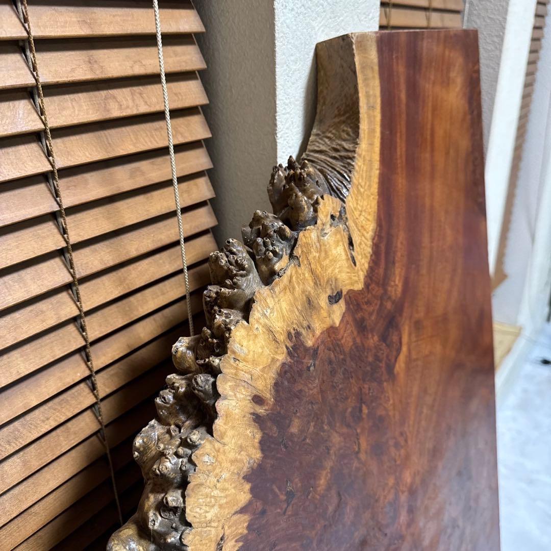 花梨 瘤杢 一枚木 天然木 天板 テーブルトップ 890×240~