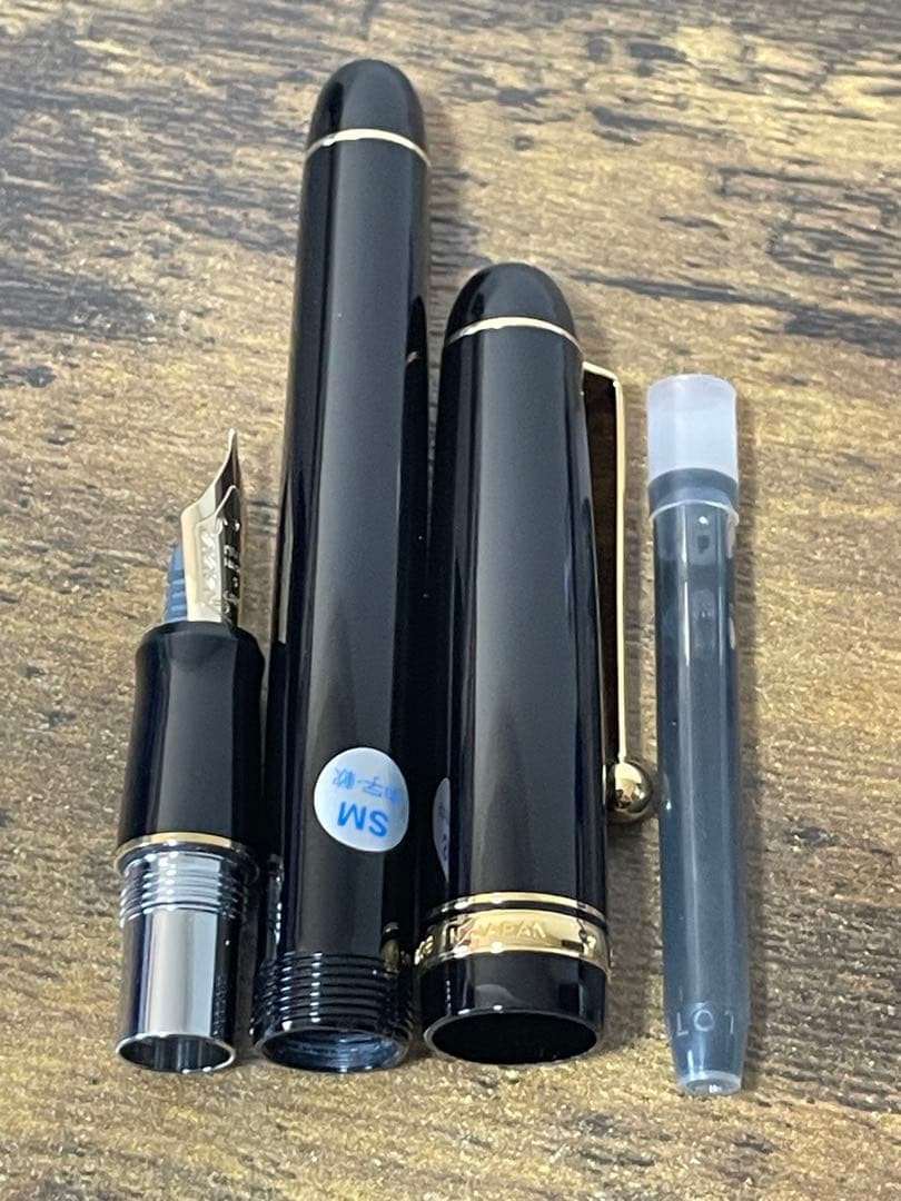 新品未使用 2015年製 SMニブ (中字軟) 74 14金 ゴールド 万年筆 パイロット