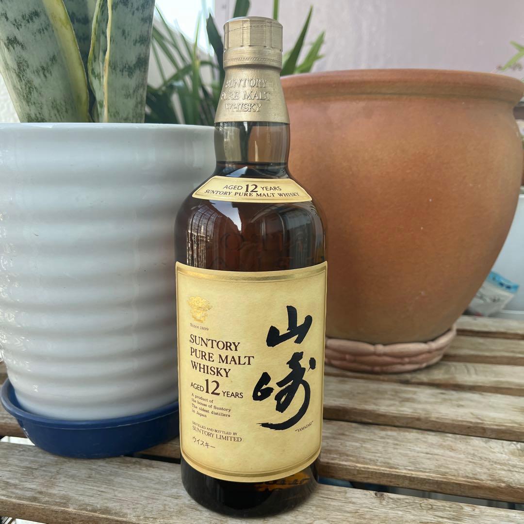 旧ボトル サントリー 山崎12年 / ピュアモルト 750ml 食品・飲料・酒