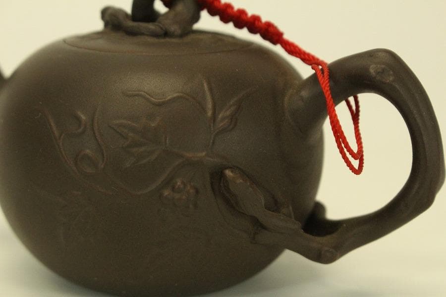 煎茶 紫泥 急須 中国美術(BB462)