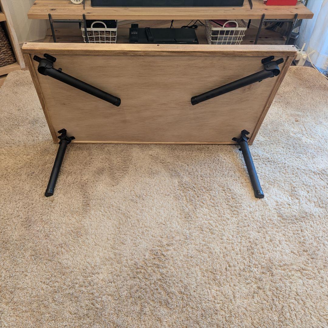 ローテーブル ✨木製 ハンドメイド サイドテーブル 古材風 おりたたみ