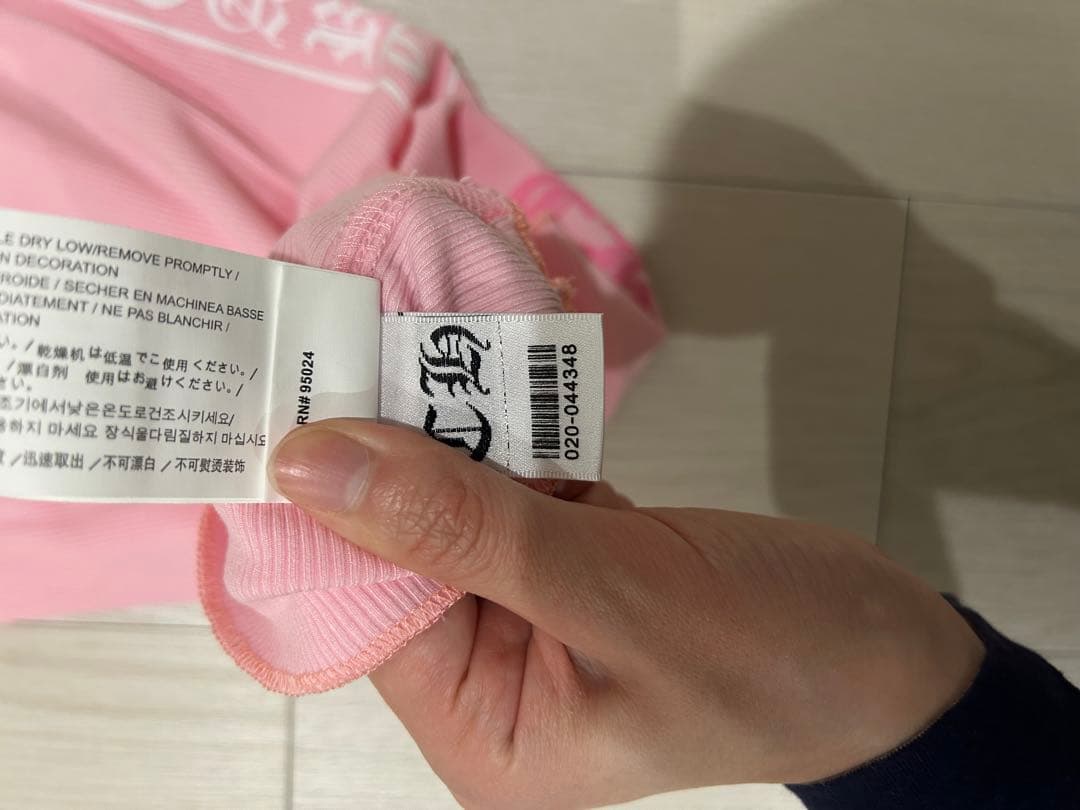 Chrome hearts クロムハーツ　タンクトップ　ピンク　M