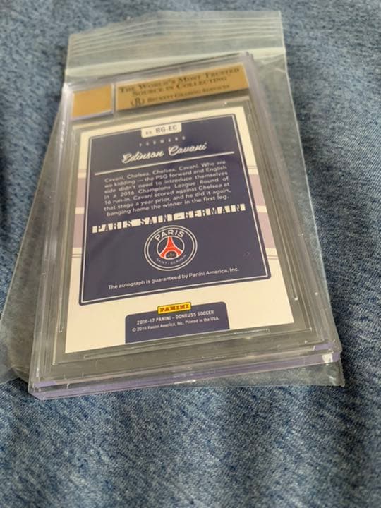 Edinson Cavani Auto Donruss BGS9.5 カバーニ Edinson Cavani Auto