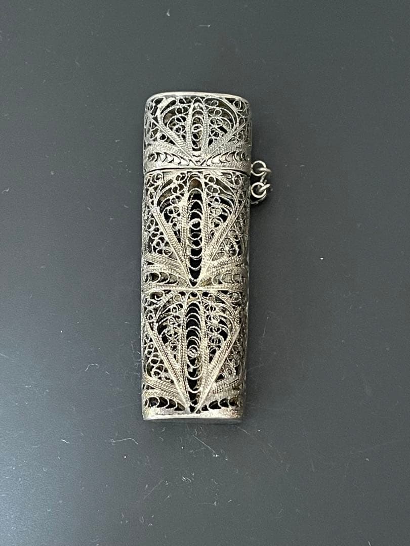 アンティーク 銀線細工 香入 ケース 約30g ビンテージ