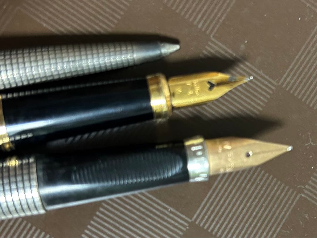 ヴィンテージ パーカー 75 シセレ 万年筆 スターリング 14k 3本セット