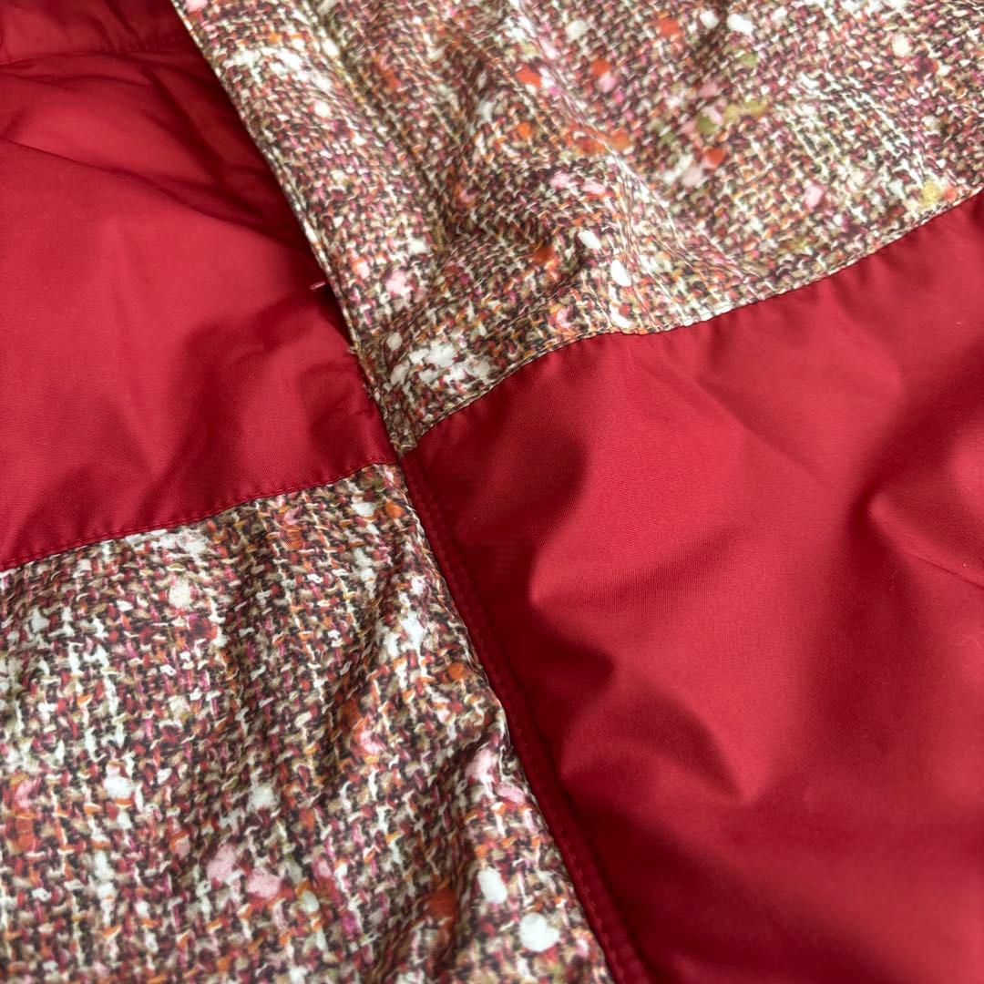 VIVA HEAT パッチワークスカート 赤　ダウン　冬