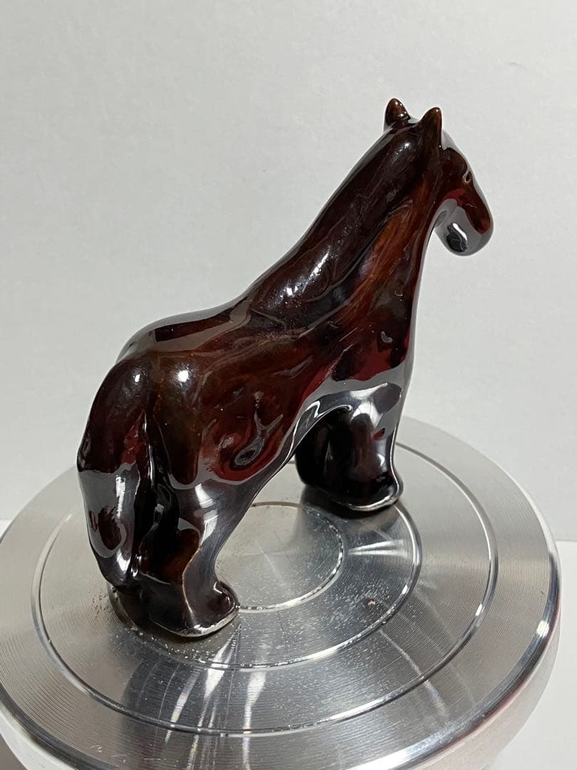 陶器の馬の置物 約10cm オリジナル一点もの作品 馬 置物 陶器」の人気