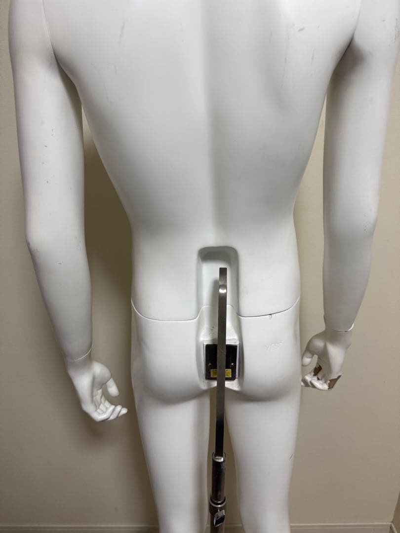 男性全身トルソーマネキン白高さ調整可能ディスプレイ店舗用品ビジネス