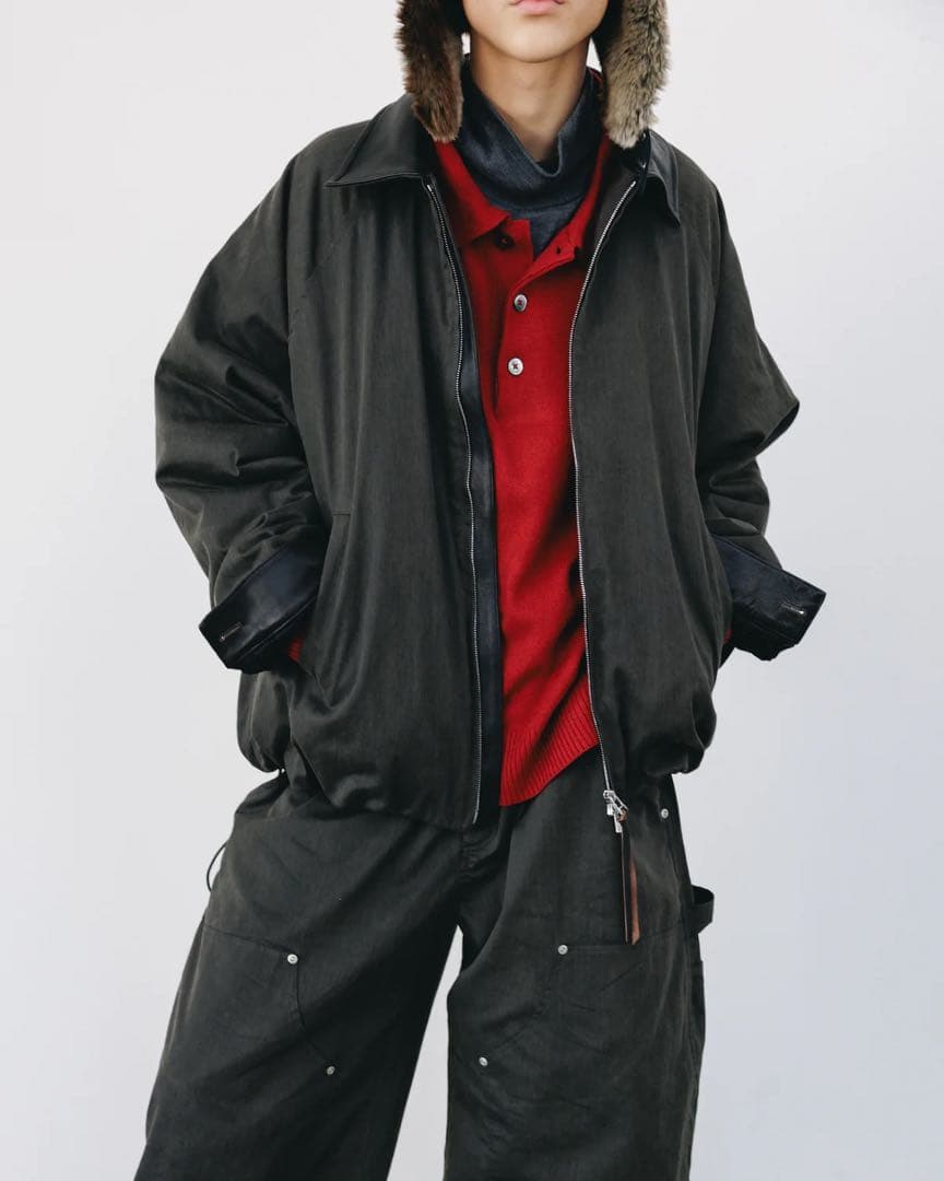 【即完】VINTAGE EFFECT PADDED CITY JACKET
