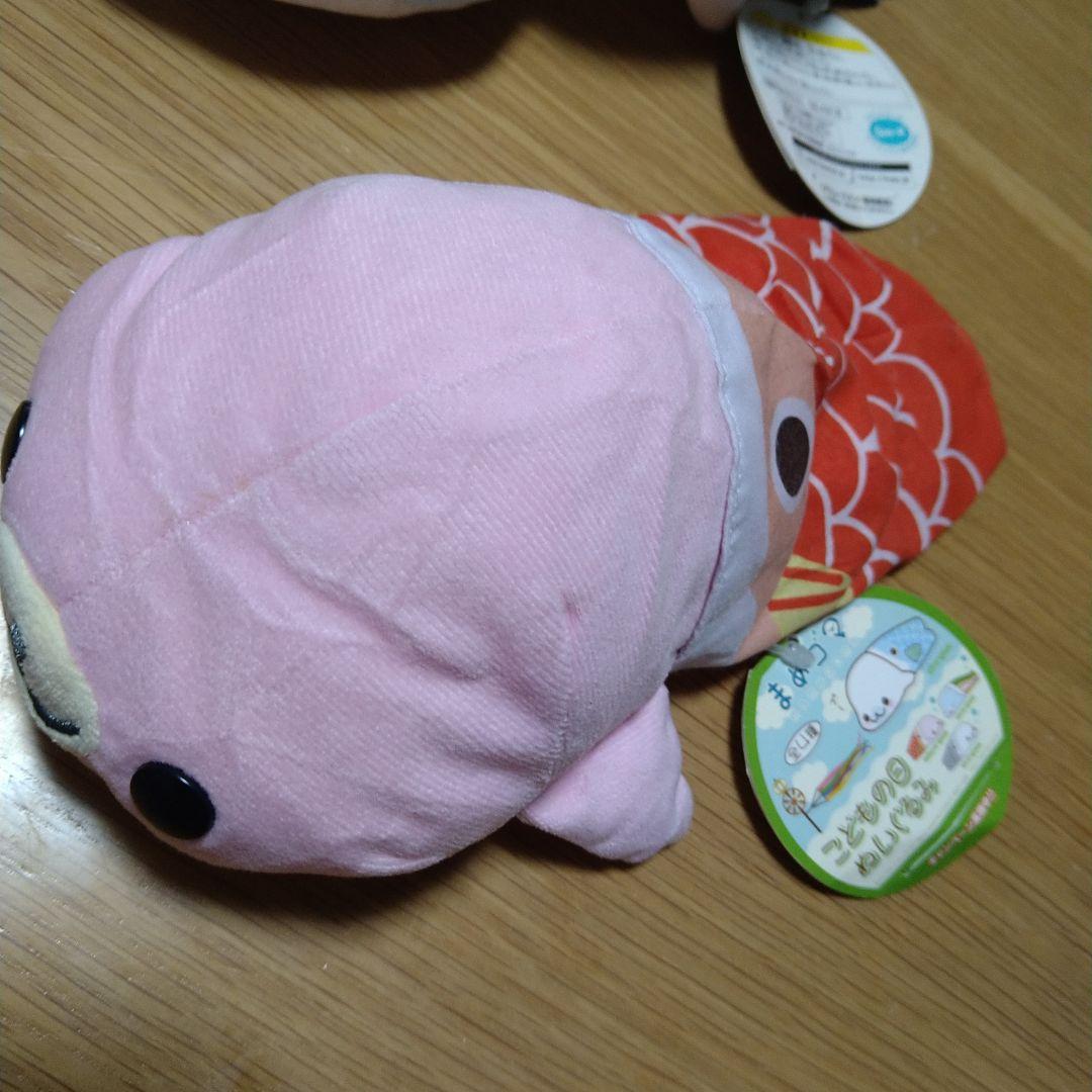 希少　まめゴマ　こどもの日ぬいぐるみ　タグ付き全４種　当時物　平成レトロ