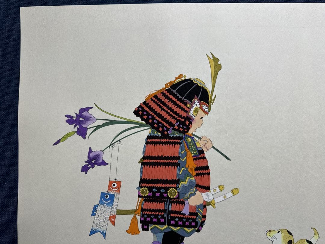 希少 サイン入り】鈴平 ひろ「雪灯り」 版画 アート 希少 サイン入り