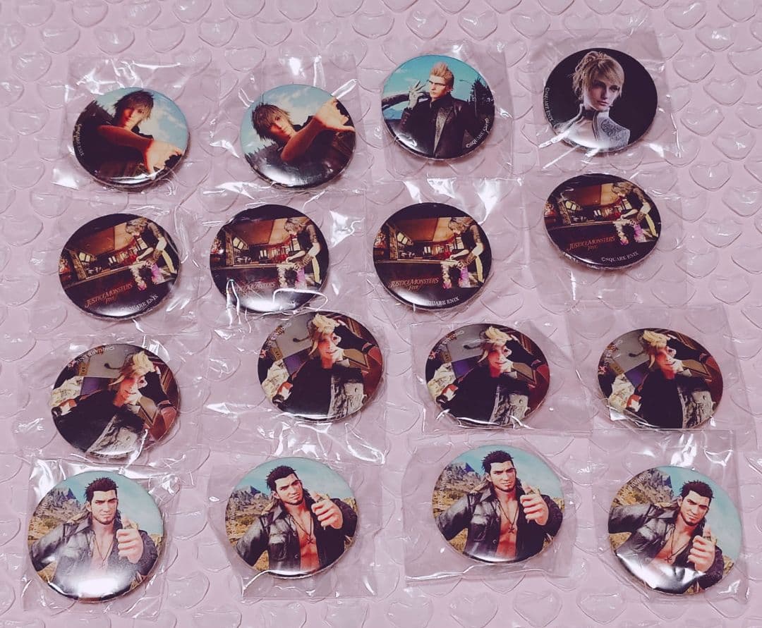 FF15 ノクト プロンプト イグニス グラディオ 缶バッジ FFXV - メルカリ