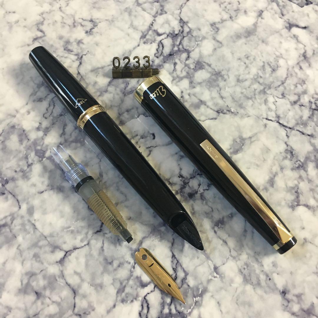 0233 オーバーホール済み 万年筆 PILOT パイロット エリート18k