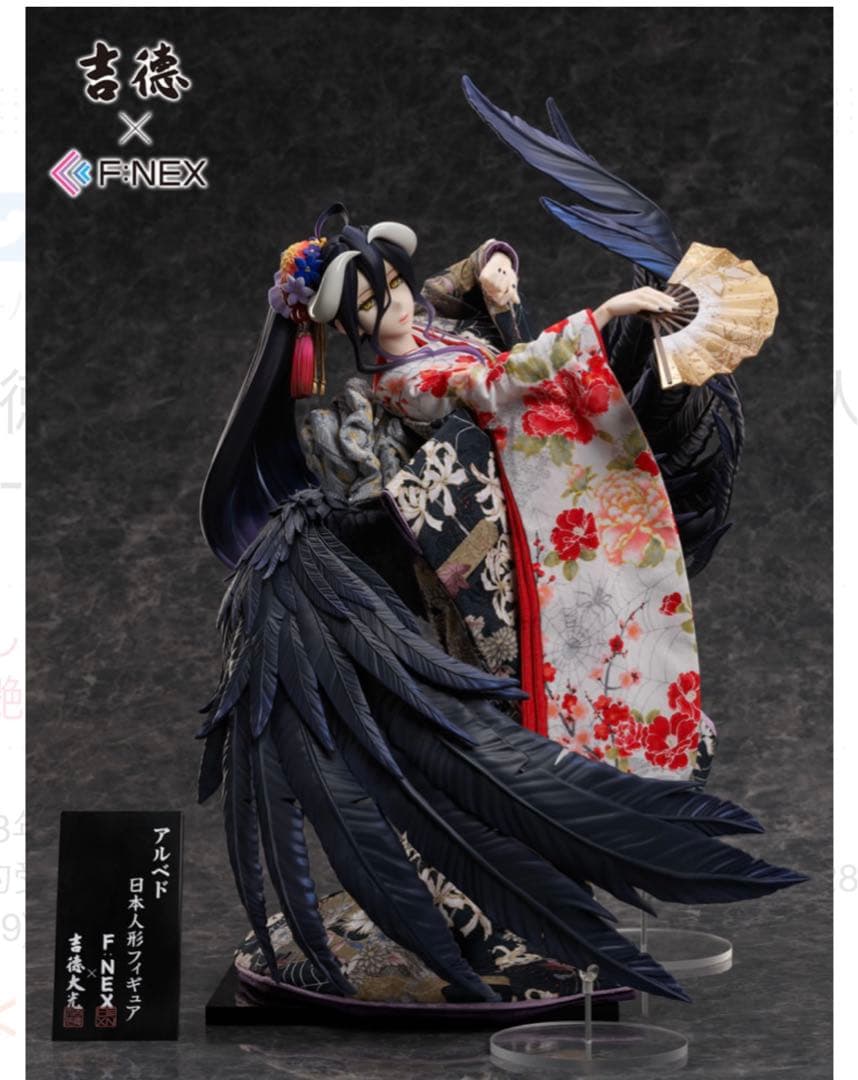 吉徳×F:NEX オーバーロード アルベド -日本人形-1/4スケールフィギュア