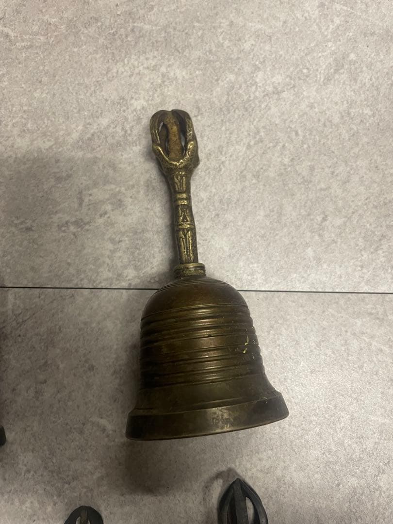 五鈷鈴　金剛鈴　持鈴　法器　5個　まとめて　骨董　古美術　アンティーク