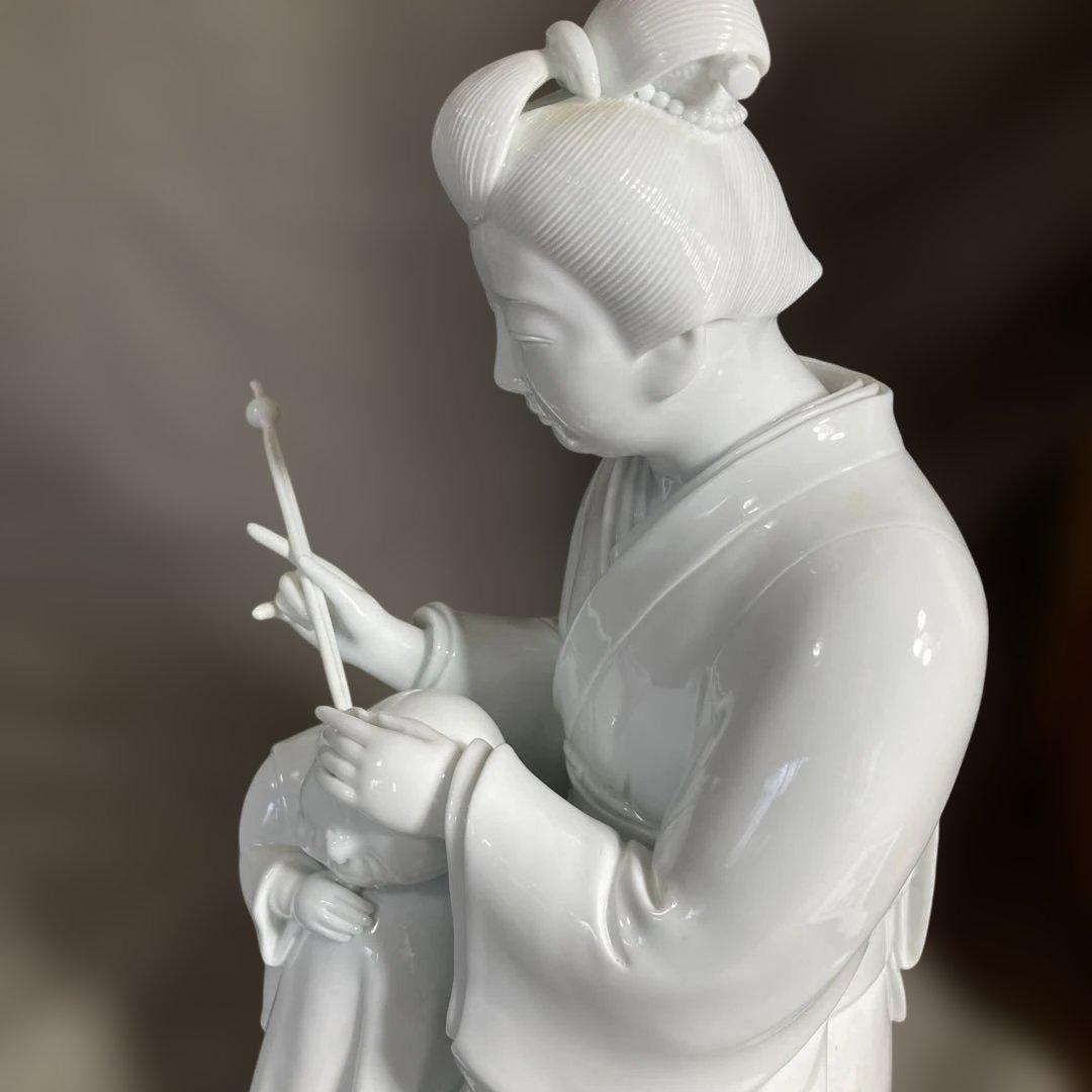 R叔父さん専用】白磁彫刻の伝統 重要無形文化財 樋渡陶六作 白磁