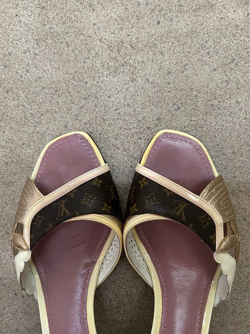 Louis Vuitton ルイ・ヴィトン　ミュール　　 ブラウン/ベージュ