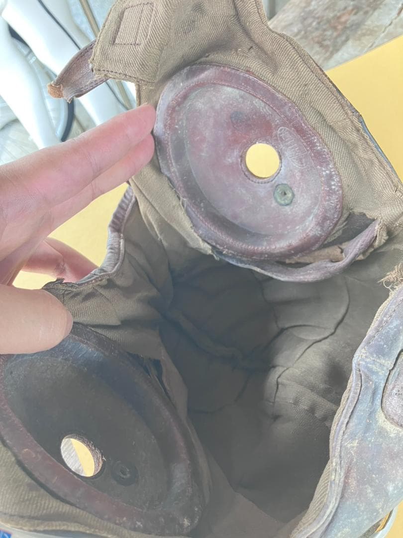 実物】旧日本軍戦車兵ヘルメットとゴーグルセット【本物】