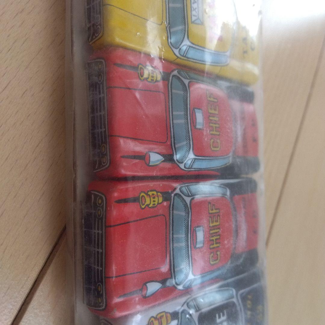 ミニカー（ブリキ）セット（救急車・タクシー・パトカー・消防車）