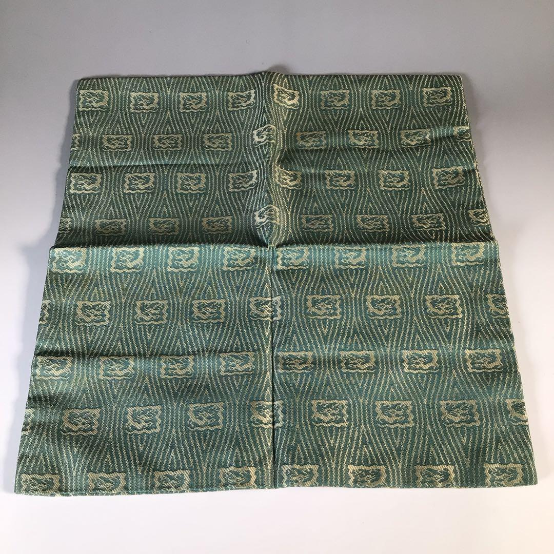 M453 帛紗 『袋師 土田友湖作』『即中斎 箱書』『龍文』『緞子袱紗