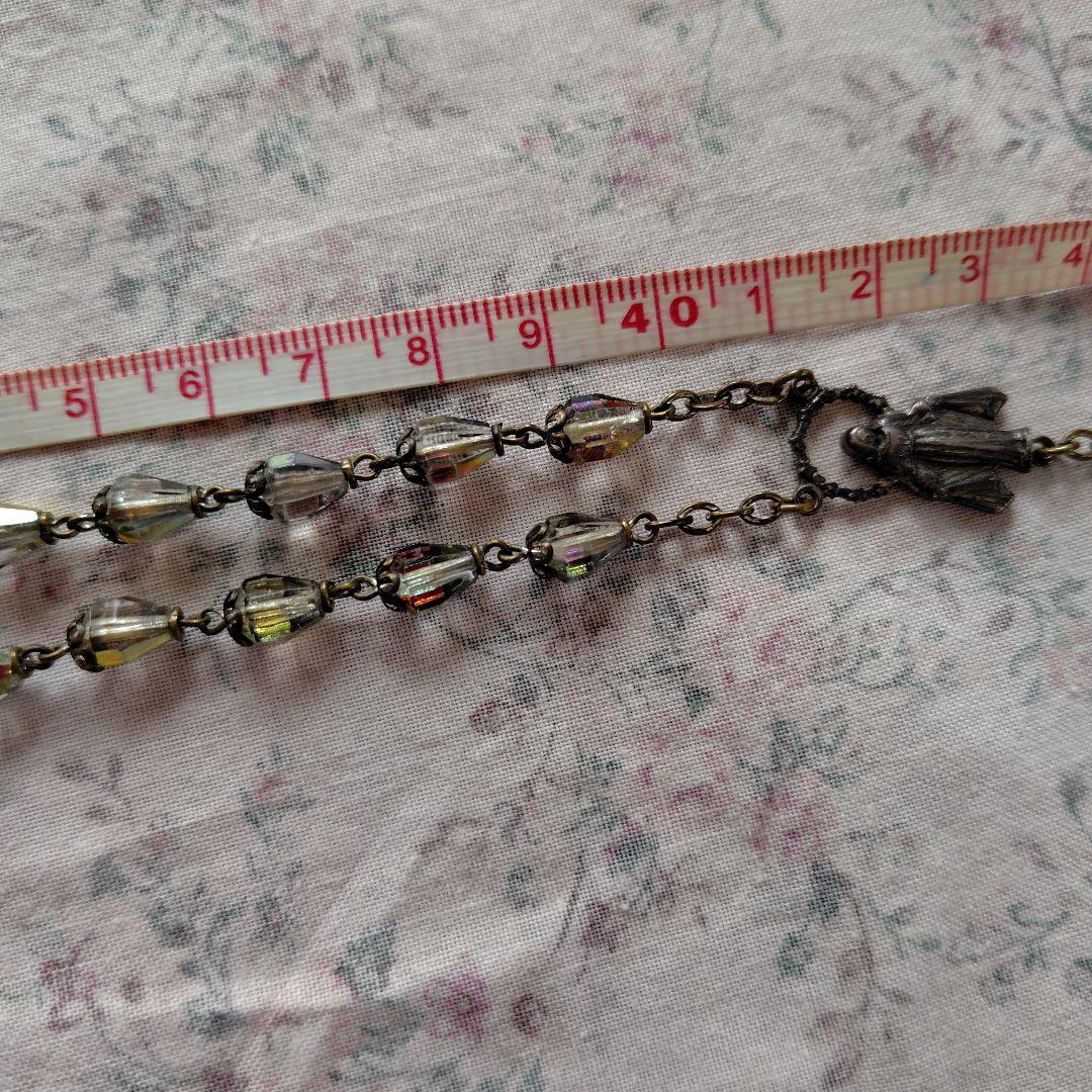 ルーペ付き アンティークロザリオネックレス 匿名配送 - メルカリ