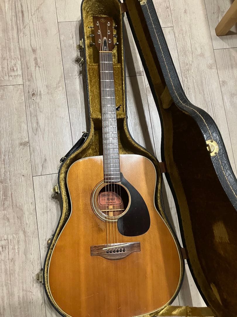 良品・低弦高】当たり個体 YAMAHA FG-180/赤ラベル/ハードケース付