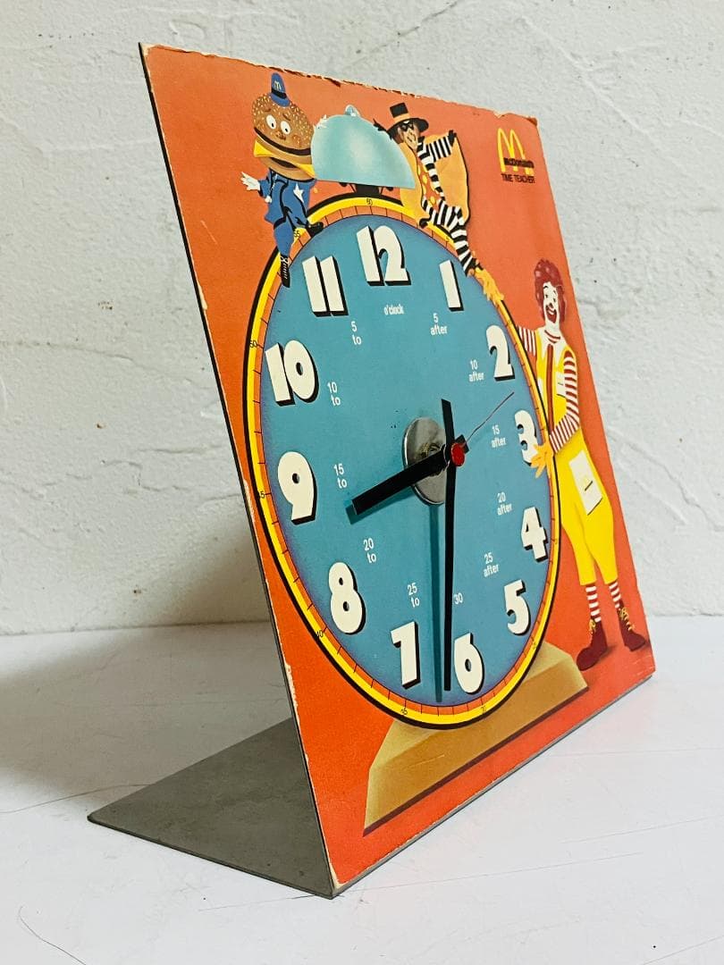 McDonald´s マクドナルド スチール時計 店頭用