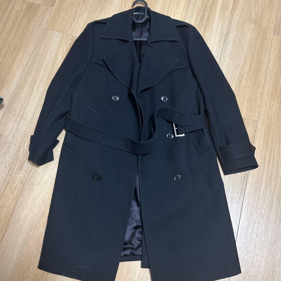 PaulSmith 】ロングダブルチェスターコート 裏地総柄 フェザー