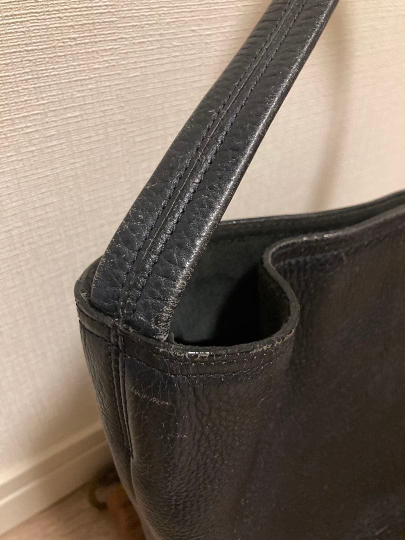 ヒロフHIROFU バケツ型バッグ　バケットバッグ　黒ブラック